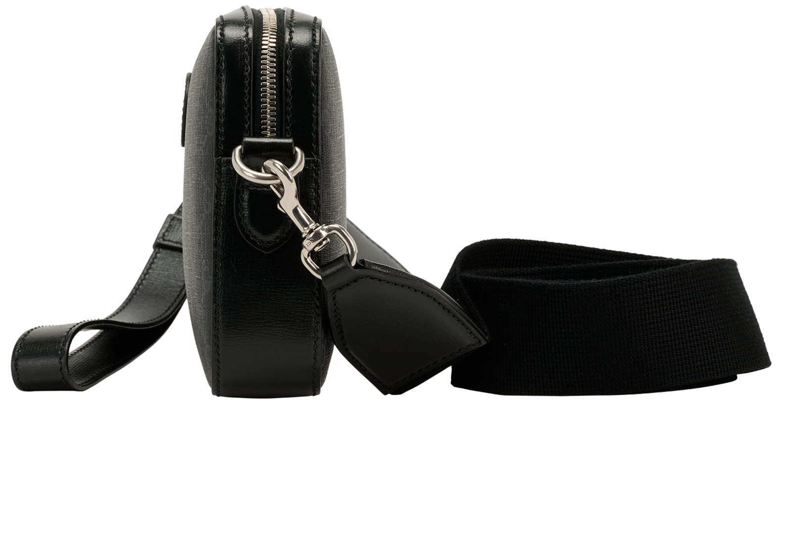 GG Supreme Crossbody, &pound;650, Handbags, Black, Canvas, Bottom view